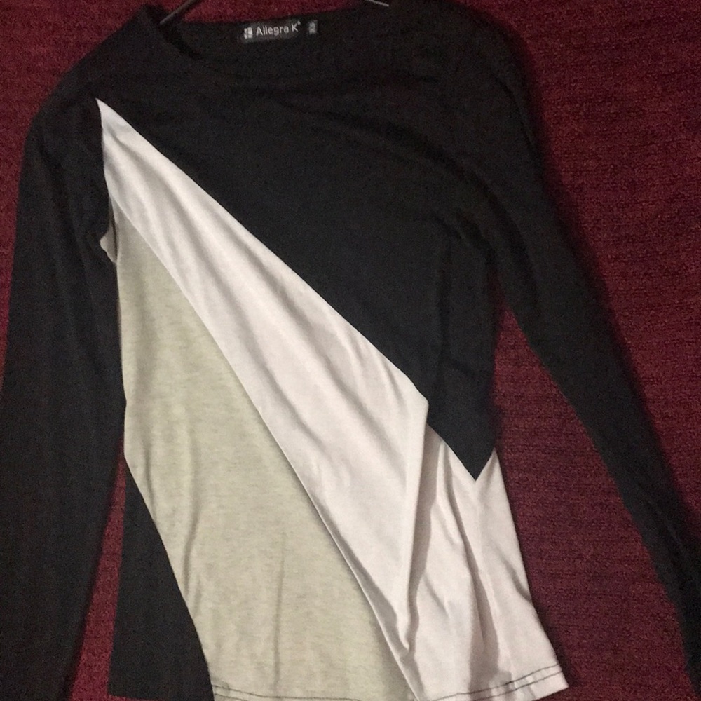 Allegra K Long Sleeve Blouse